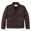 Filson Tin Cloth Short Lined Cruiser Jacket Dark Brown front