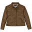 Filson Women's Short Lined Cruiser Dark Tan front