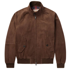 Baracuta G9 Suede Jacket Chocolate