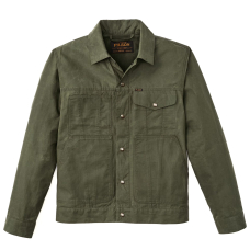 Filson Tin Cloth Short Lined Cruiser Jacket Military Green