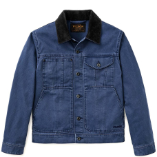 Filson Rustic Canvas Short Cruiser Jacket Indigo