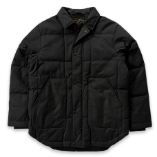 Filson Waxed Down Barn Coat Black Onyx