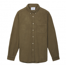 Portuguese Flannel Lobo Cotton-Corduroy Shirt Olive