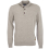 Barbour Patch Half Button Lambswool Sweater Stone