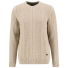 Barbour Lowfen Cable Knit Jumper Stone