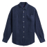 Portuguese Flannel Linen Shirt Navy