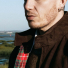 Baracuta G9 Suede Jacket Chocolate lifestyle collar