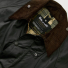 Barbour Beaufort Wax Jacket Sage - Collar
