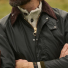 Barbour Beaufort Wax Jacket Sage - Detail Collar
