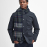 Barbour Brack Patchwork Tartan Scarf Navy/Dark Ginger