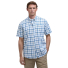 Barbour Glover Short Sleeve Linen Blend Regular Fit Shirt Navy - front