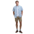 Barbour Glover Short Sleeve Linen Blend Regular Fit Shirt Navy- How to style