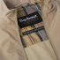 Barbour Korbel Waterproof Jacket Washed Stone - Tartan  Lining