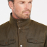 Barbour Ogston Wax Jacket Olive - Detail collar