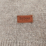 Barbour Patch Half Button Lambswool Sweater Stone - Leather loog
