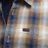 Barbour Sandside Checked Overshirt Navy - Leather Logo