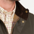 Barbour Westmorland Wax Bodywarmer Olive - Detail collar