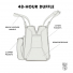 Filson 48-Hour Tin Cloth Duffle Bag Cinder inside explanation