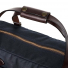 Filson 48-Hour Tin Cloth Duffle Bag Navy Bridle Leather handles are long enough for over-shoulder carry