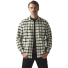 Filson Alaskan Guide Shirt Cream Black wearing front