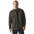 Filson Alaskan Guide Shirt Heather Gray/Black Plaid front wearing