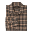 Filson Alaskan Guide Shirt Light Brown/Peat/Multi Plaid folded