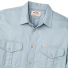 Filson Lightweight Alaskan Guide Shirt Dust Blue built with 5-oz. 100% cotton twill