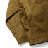 Filson Lined Tin Cloth Cruiser Jacket Dark Tan double-layer back with full-width reach-trough pocket