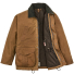 Filson Lined Tin Cloth Field Jacket Dark Tan front open