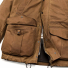 Filson Lined Tin Cloth Field Jacket Dark Tan two-way front zipper with storm guard