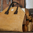 Filson Rugged Twill Log Carrier Tan lifestyle