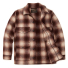 Filson Mackinaw Wool Cruiser Jacket Brown/Tan Ombre front open