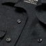 Filson Mackinaw Wool Cruiser Charcoal front detail