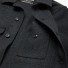 Filson Mackinaw Wool Cruiser Charcoal front detail