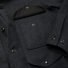 Filson Mackinaw Wool Cruiser Charcoal pocket and sleeve