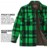Filson Mackinaw Jac Shirt Acid Green/Black Heritage Plaid features