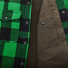 Filson Mackinaw Jac Shirt Acid Green/Black Heritage Plaid inside pocket