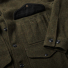 Filson Mackinaw Wool Cruiser Jacket Forest Green front detail