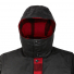 Filson Mackinaw Wool Double Coat Red Black Classic Plaid Removable hood with button-secure throat shield