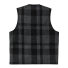 Filson Mackinaw Wool Vest Charcoal/Black Heritage Plaid back