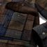 Filson Mackinaw Wool Work Jacket Jacket Blue/Brown/Gray Plaid Snap-secure front, cuffs, and pocket flaps
