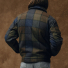 Filson Mackinaw Wool Work Jacket Jacket Blue/Brown/Gray Plaid wearing back