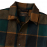 Filson Mackinaw Wool Work Jacket Pine Black Plaid front detail