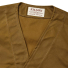 Filson Oil Tin Cloth Vest Dark Tan front close-up