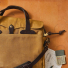 Filson Original Briefcase Tan in the office