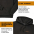 Filson Prospector Embroidered Hoodie Faded Black/Gold Diamond explanation