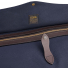Filson Rugged Twill Duffle Bag Large Navy stormflap and zipper detail