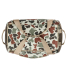 Filson All-Weather 50L Duffle Shrub Camo/Canteen/Covert U-shaped zipper is covered by an extended storm flap