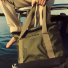 Filson Scout Tote Bag Olive/Black/Covert on a boat