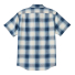 Filson Short Sleeve Chambray Shirt Indigo Plaid back